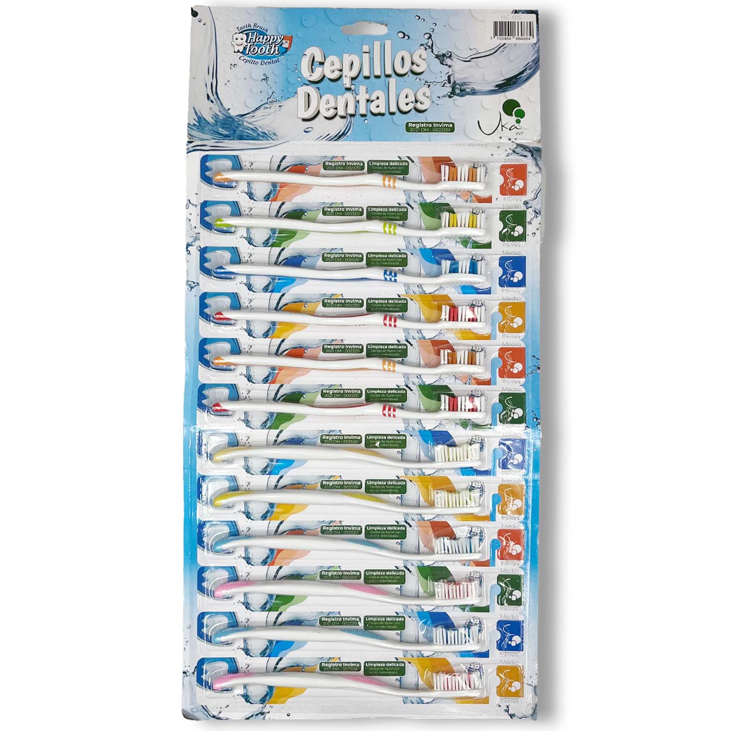 Uka Int cepillos dentales adulto x12 Ecosum distribuidor autorizado Colombia.