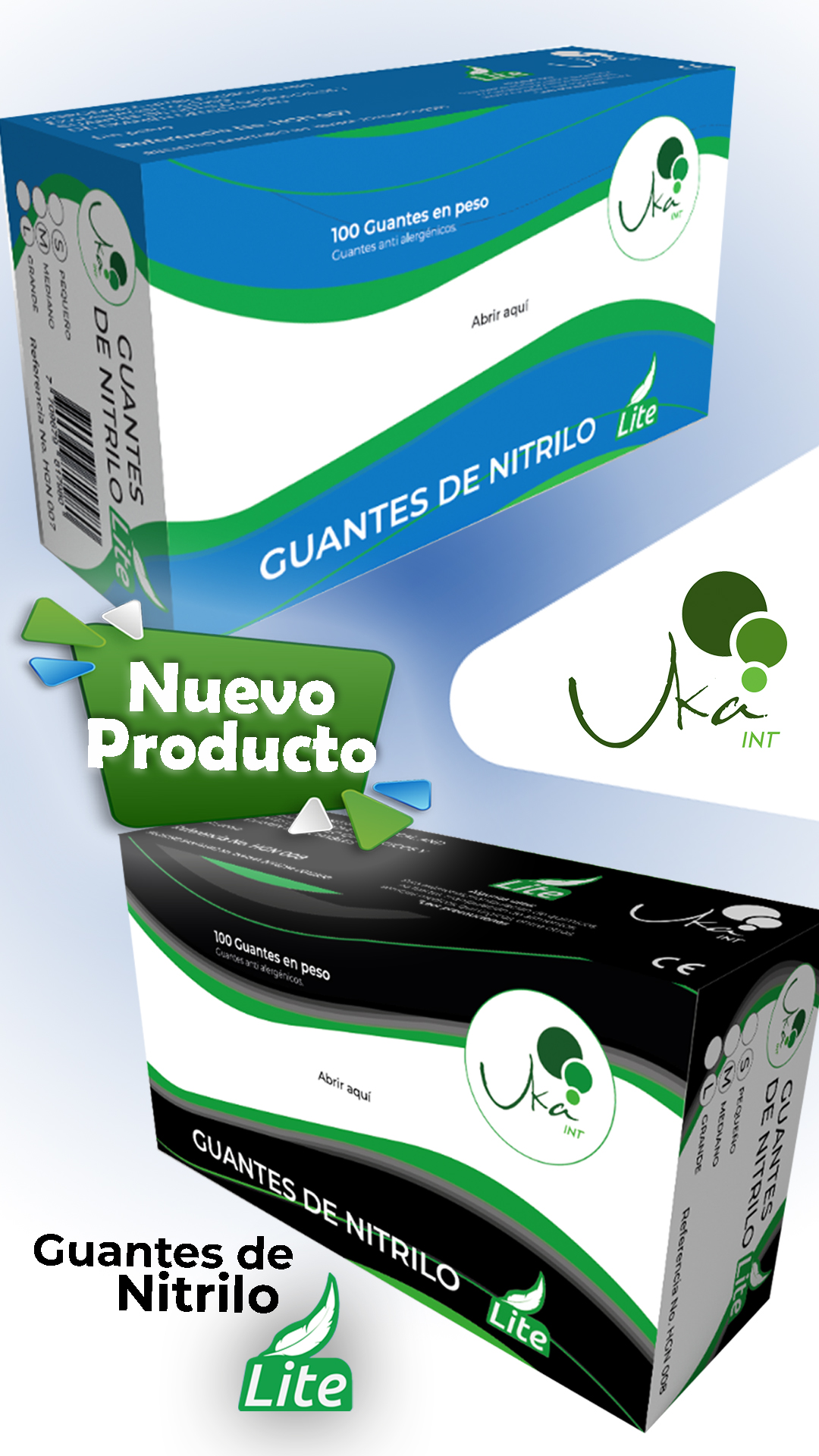 Guantes de nitrilo proveedor mayorista uka int colombia - ecosum