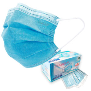 Tapabocas azul Uka Int x50 con empaque individual – Ecosum distribuidor autorizado Colombia