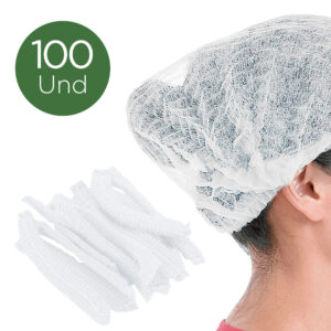 Empaque x100 unidades gorro oruga blanco Uka Int original