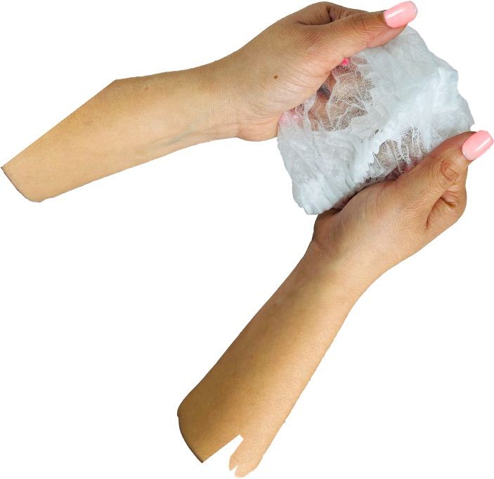 Gorro oruga desechable blanco Uka Int distribuidor autorizado Ecosum