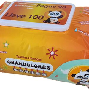 Toallitas Húmedas Grandulones x100 unidades Uka Int – Paquete con Aloe Vera sin alcohol ni parabenos Bogotá